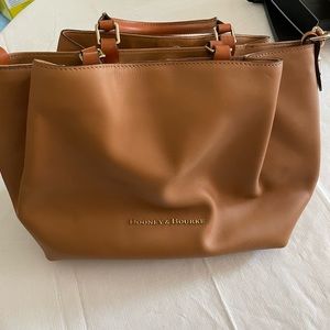 DOONEY & BOURKE Brown Genuine Leather Satchel Purse